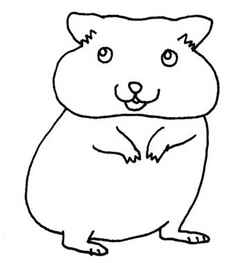 龙猫简笔画