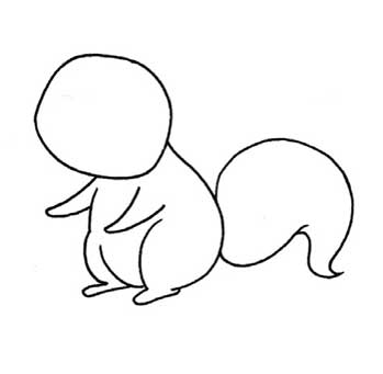 松鼠简笔画