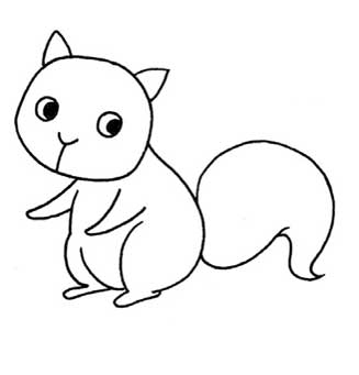 松鼠简笔画