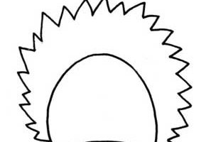 刺猬简笔画