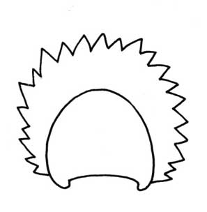 刺猬简笔画