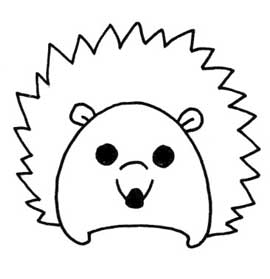 刺猬简笔画