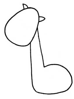 长颈鹿简笔画
