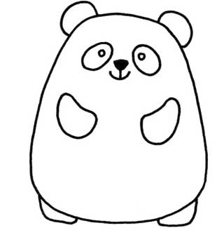 大熊猫简笔画