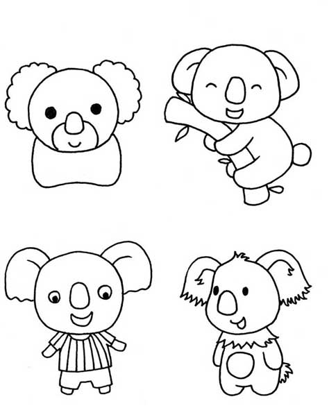 考拉简笔画
