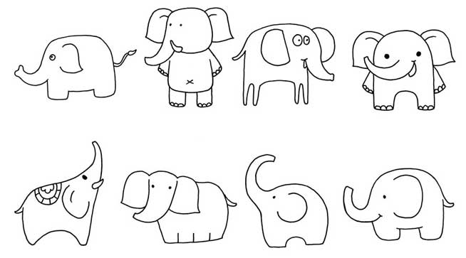 大象简笔画