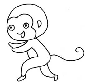 猴子简笔画