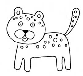 豹子简笔画