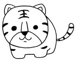 老虎简笔画