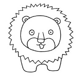 狮子简笔画
