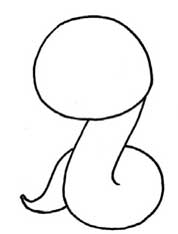 蛇简笔画