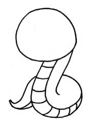 蛇简笔画
