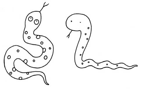 蛇简笔画