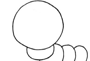 毛毛虫简笔画
