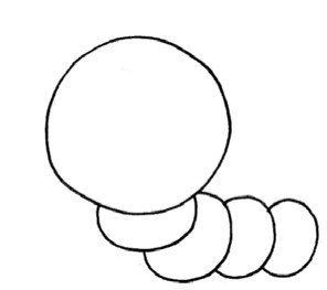 毛毛虫简笔画