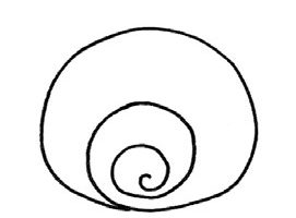 蜗牛简笔画