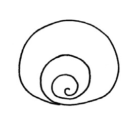 蜗牛简笔画