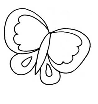 蝴蝶简笔画