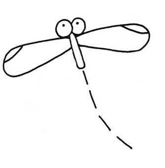 蜻蜓简笔画