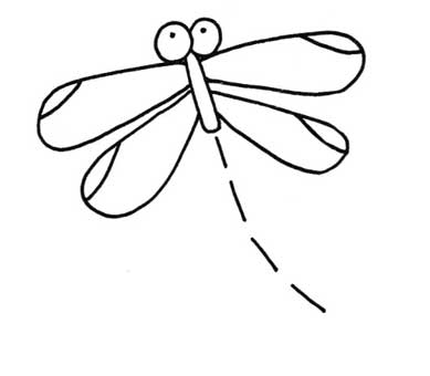 蜻蜓简笔画