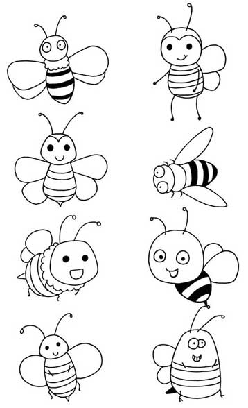 蜜蜂简笔画