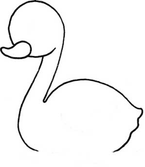 天鹅简笔画