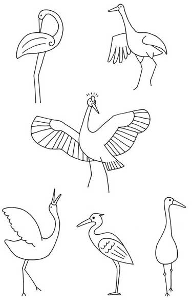 鹤简笔画