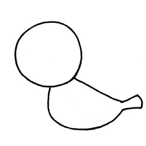 麻雀简笔画