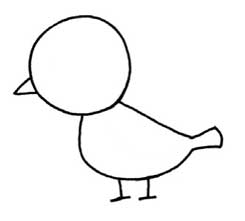 麻雀简笔画