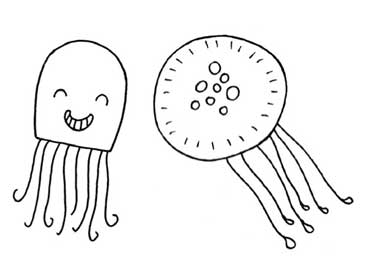 水母简笔画