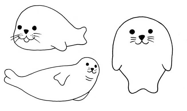 海豹简笔画