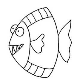 深海鱼简笔画