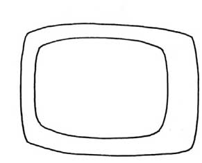 电视机简笔画