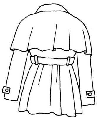 风衣简笔画