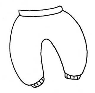 长裤简笔画