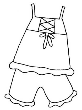 睡衣简笔画