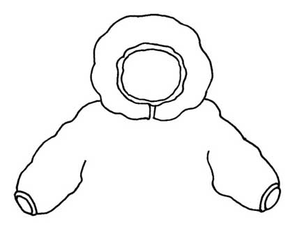 羽绒服简笔画