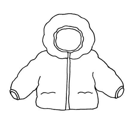 羽绒服简笔画