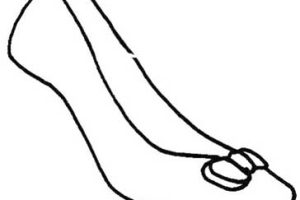高跟鞋简笔画