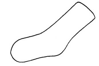 袜子简笔画