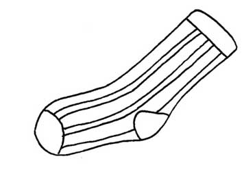 袜子简笔画