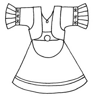 民族服饰简笔画