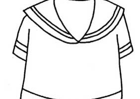 校服简笔画