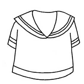 校服简笔画
