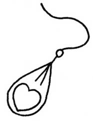 耳饰简笔画