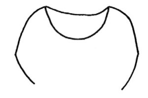 休闲装简笔画