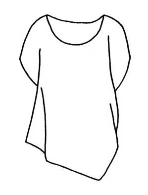 休闲装简笔画