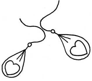 耳饰简笔画