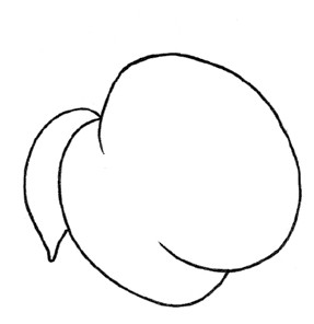 桃子简笔画
