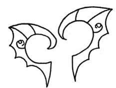 耳饰简笔画